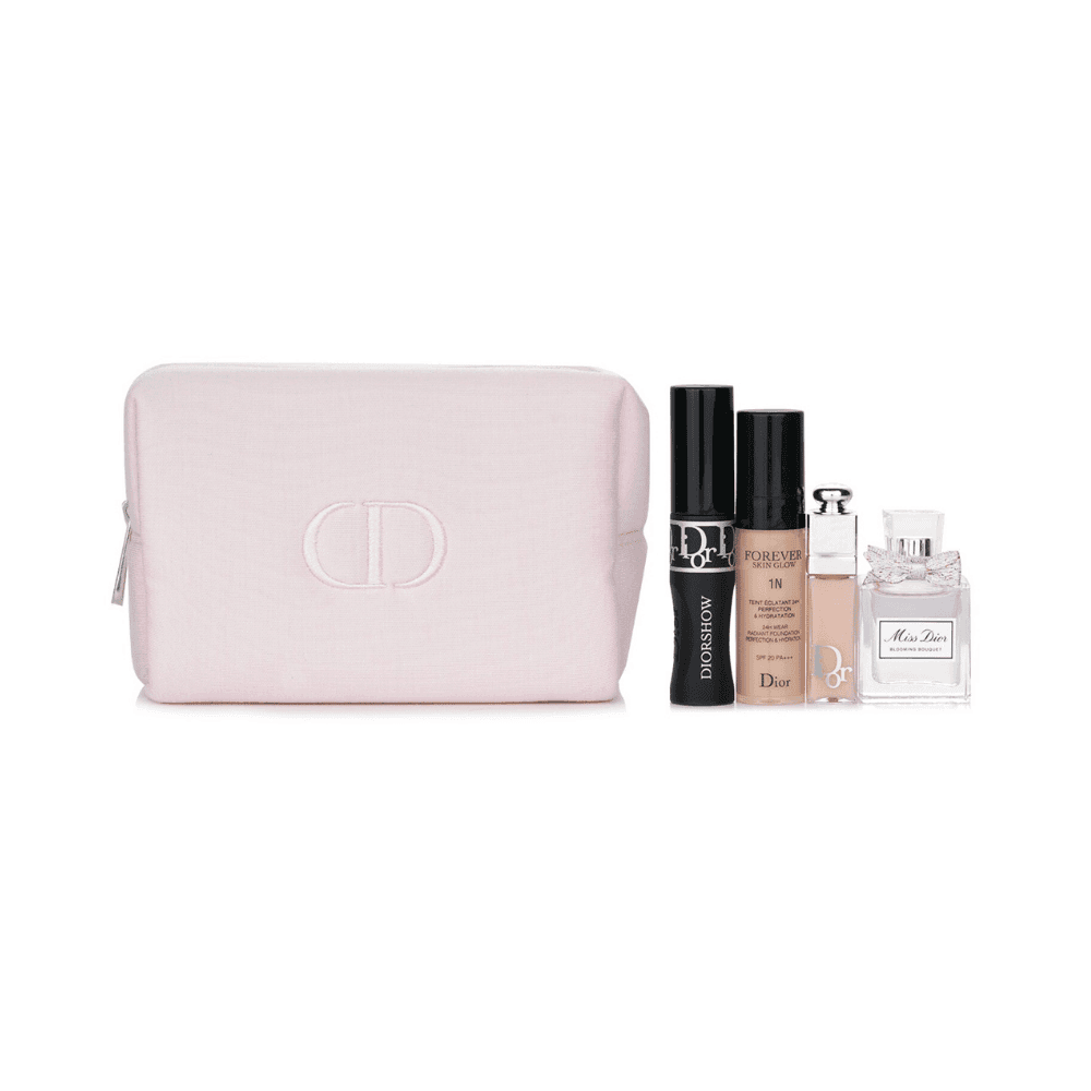 Dior Blooming Bouquet Pouch Set EDT 5 ml Lip Maximizer Foundation Mascara