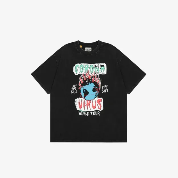 Buy Gallery Dept. ATK Corona Tour T-shirt 'Black' | 100 Buy Gallery Dept. ATK Corona Tour T-shirt 'Black' | 100