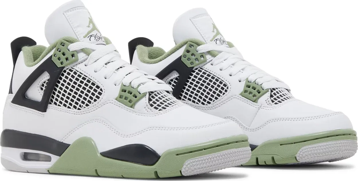 Air Jordan 4 Oil Green Seafoam