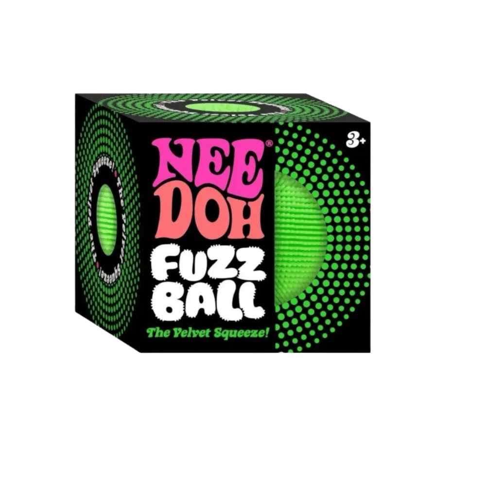 NeeDoh Fuzzball Squishy Fidget Toy Green
