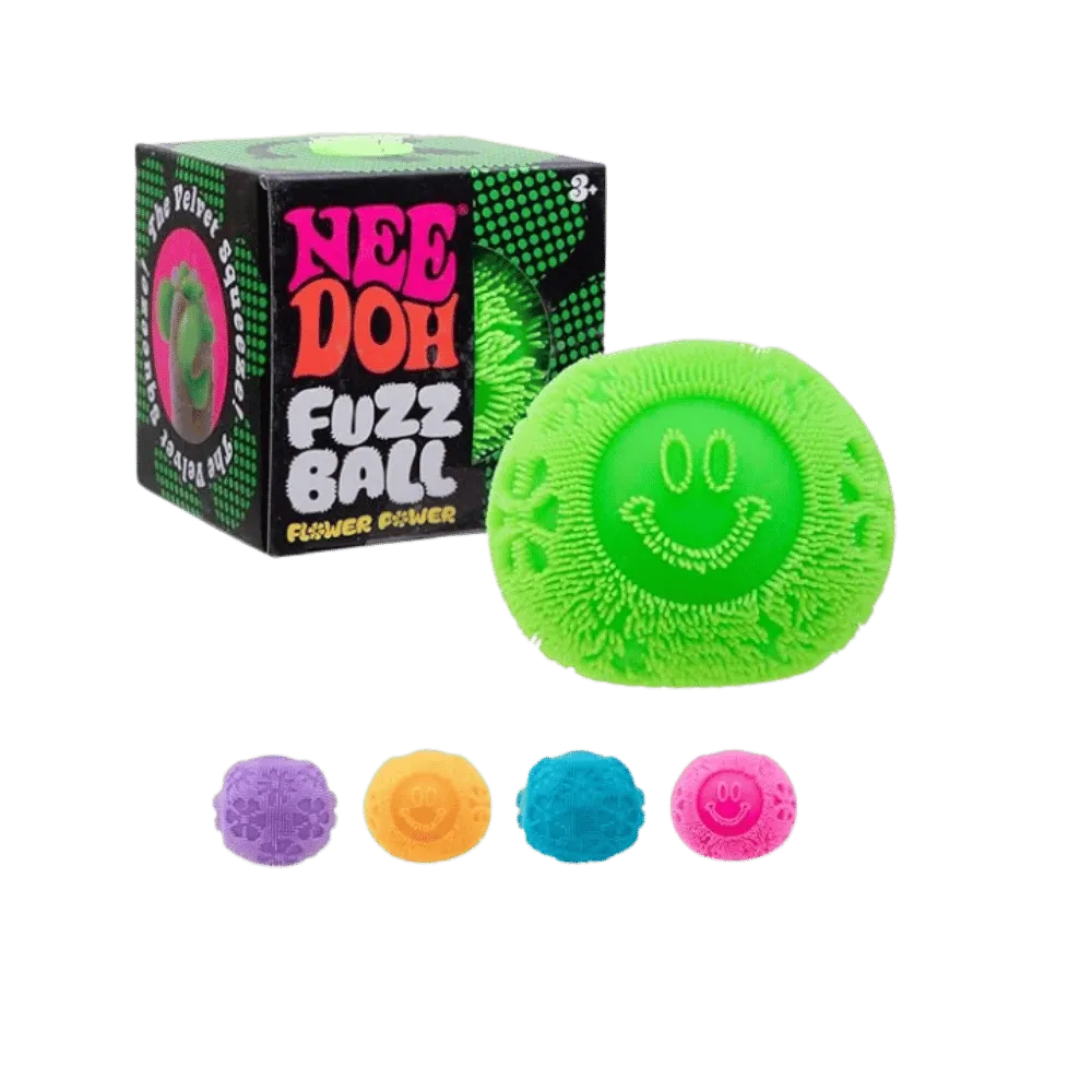 NeeDoh Fuzzball Squishy Fidget Toy Green