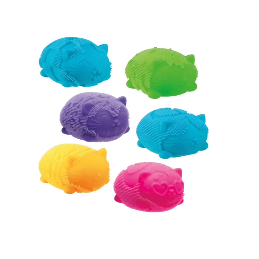 NeeDoh Fuzz Ball Wild Cats Squishy Fidget Toy Green