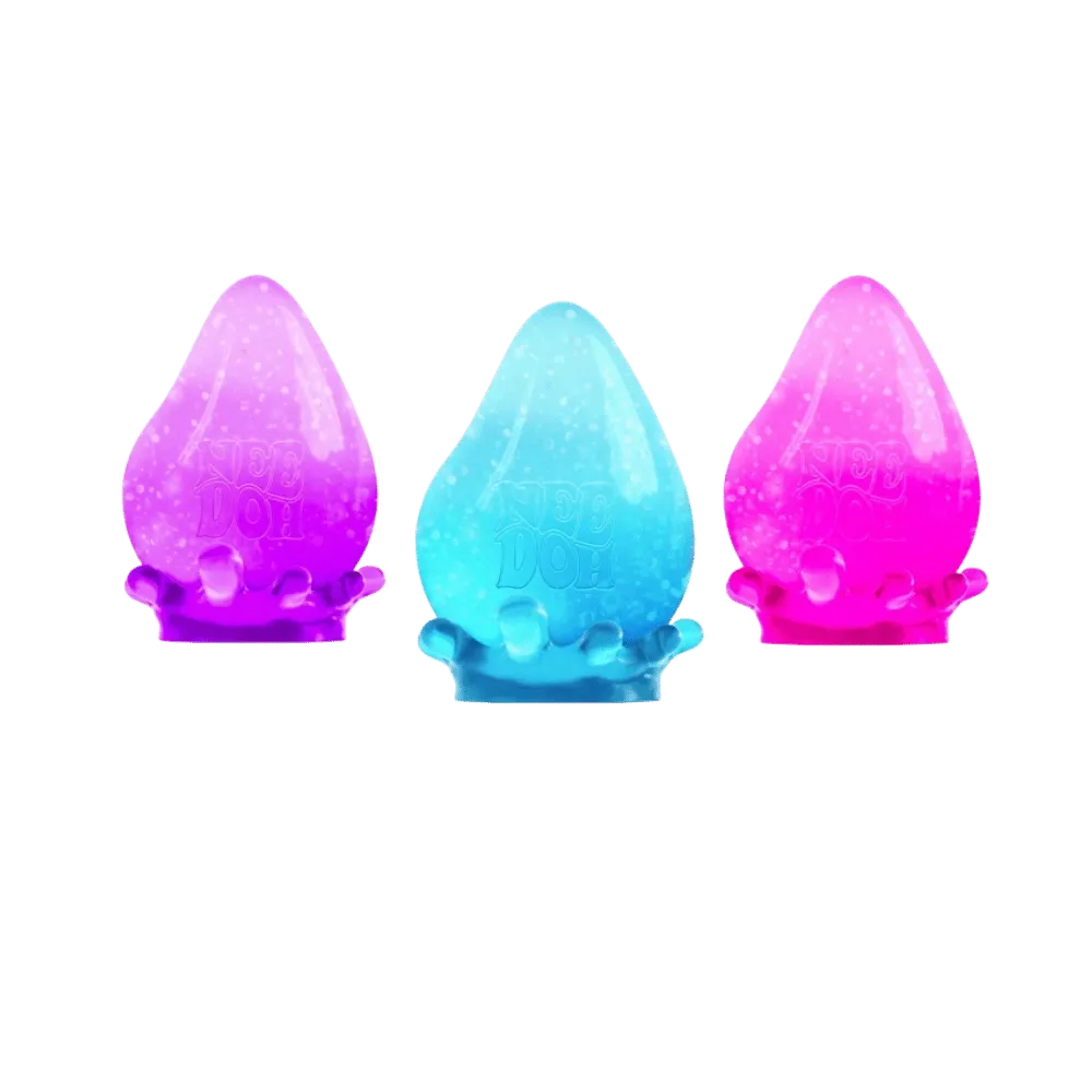 NeeDoh Dream Drop Squishy Fidget Toy (Set of 3) Pink Blue Purple