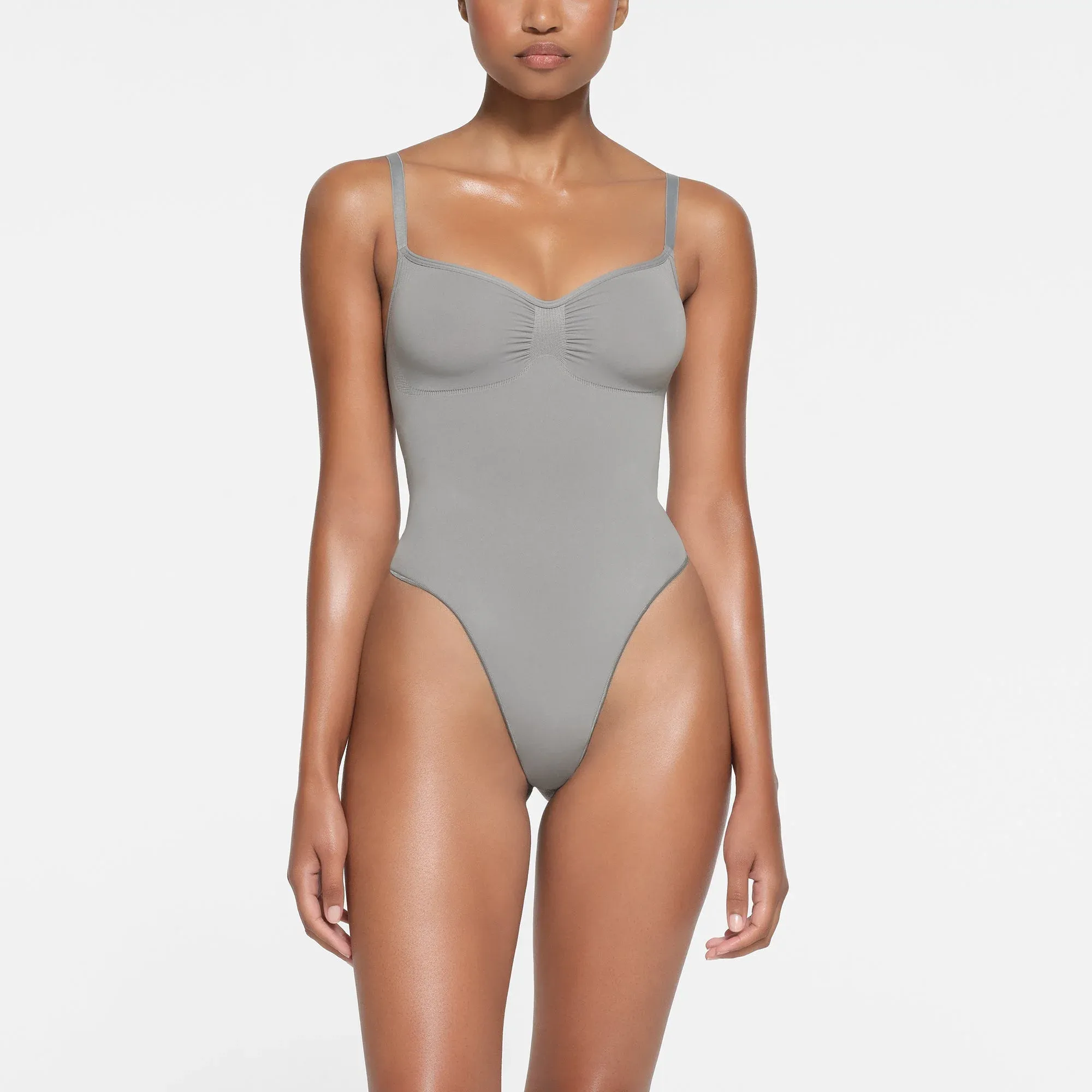Skims Seamless Sculpt Thong Bodysuit Pacific