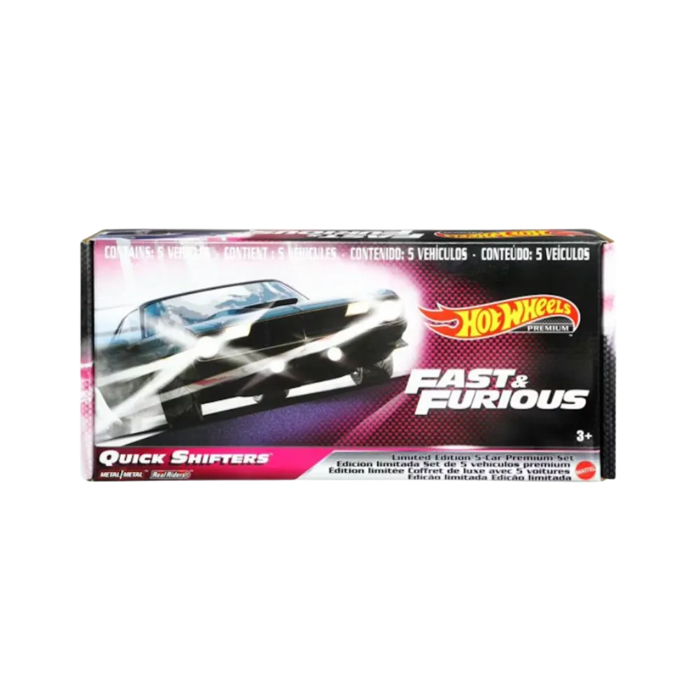 Hot Wheels Fast & Furious Set Of 5
