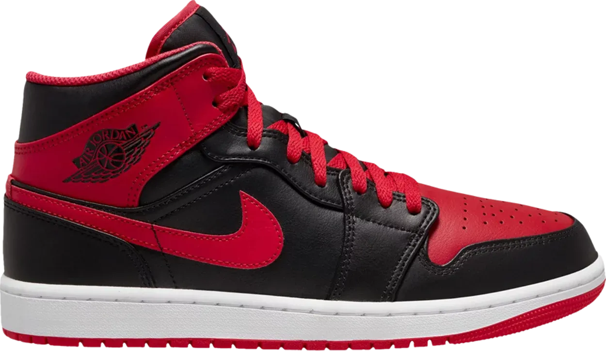 Air Jordan Mid 'Alternate Bred Black Fire Red'