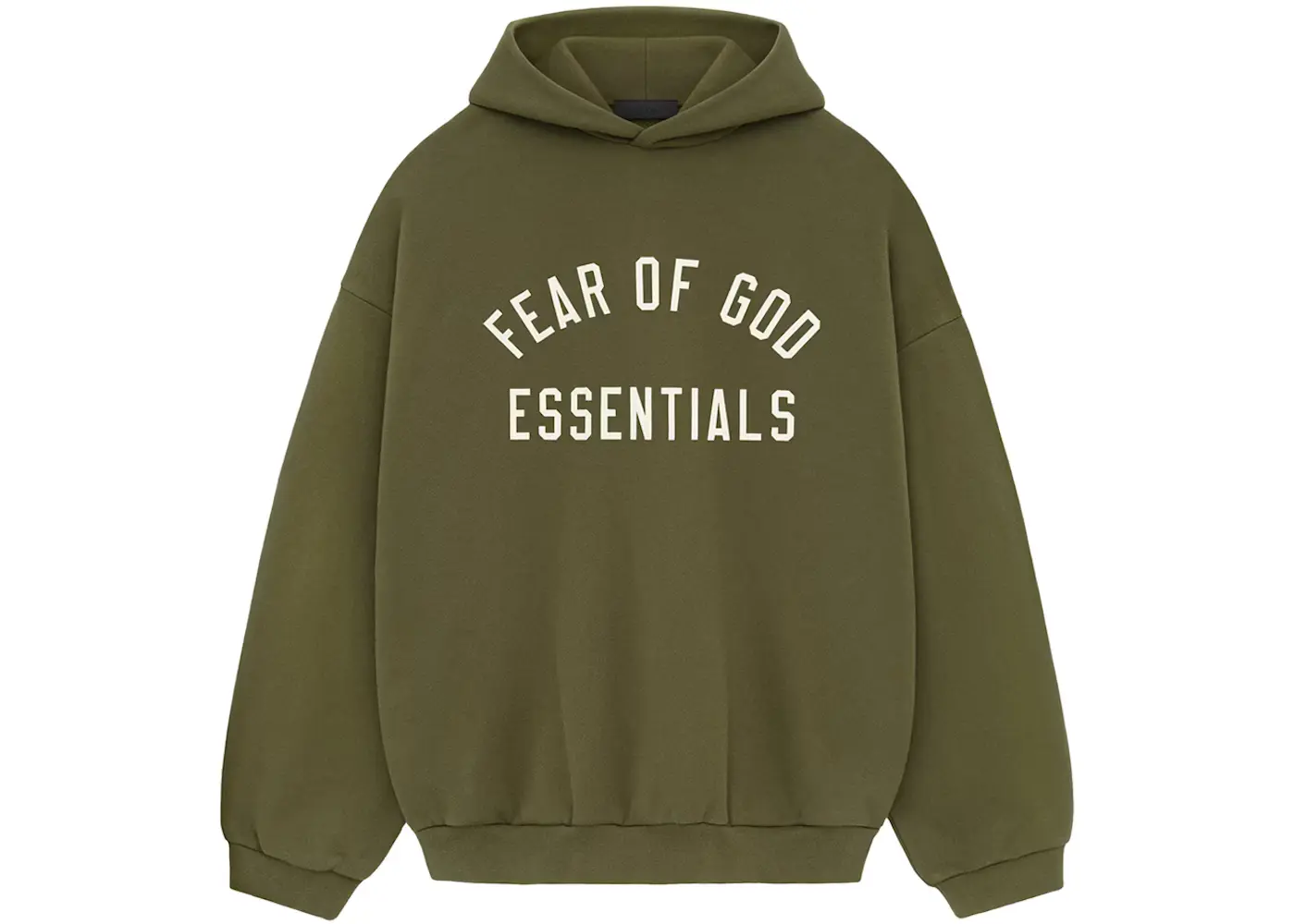 Buy Fear of God Essentials Fleece Hoodie Military Hype Fly India