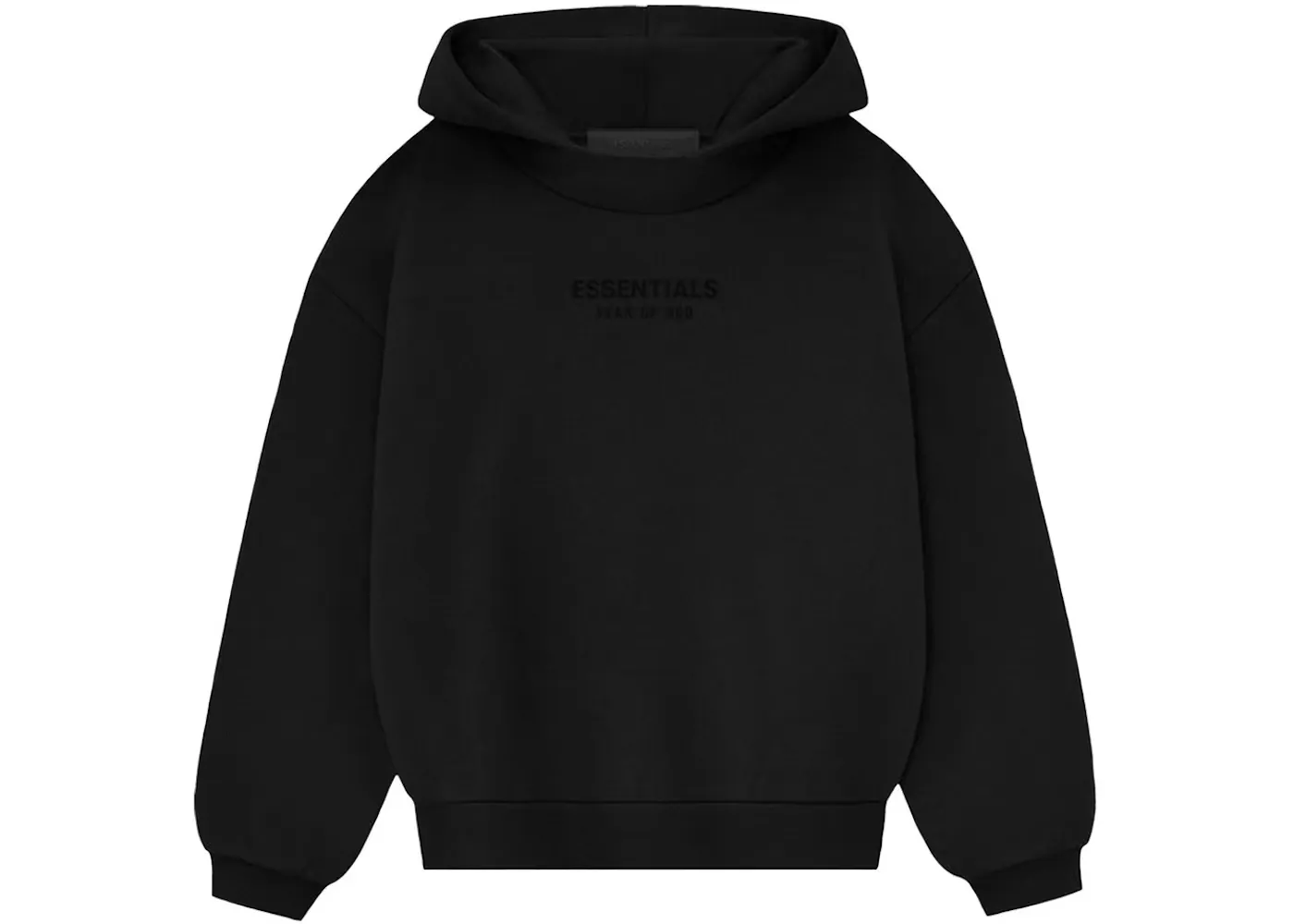Fear of God Essentials Hoodie (FW23) Jet Black | Hype Fly India 
