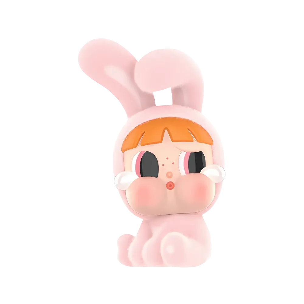 人気 Pop Mart Crybaby x Powerpuff Bunny Blossom Opened Case Pop Mart CRYBABY x Powerpuff Girls Series Bunny Blossom