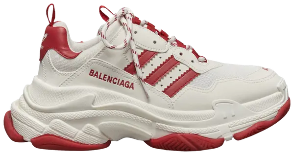 Balenciaga x Adidas Triple S Sneaker 'White Red' | 100% Authentic