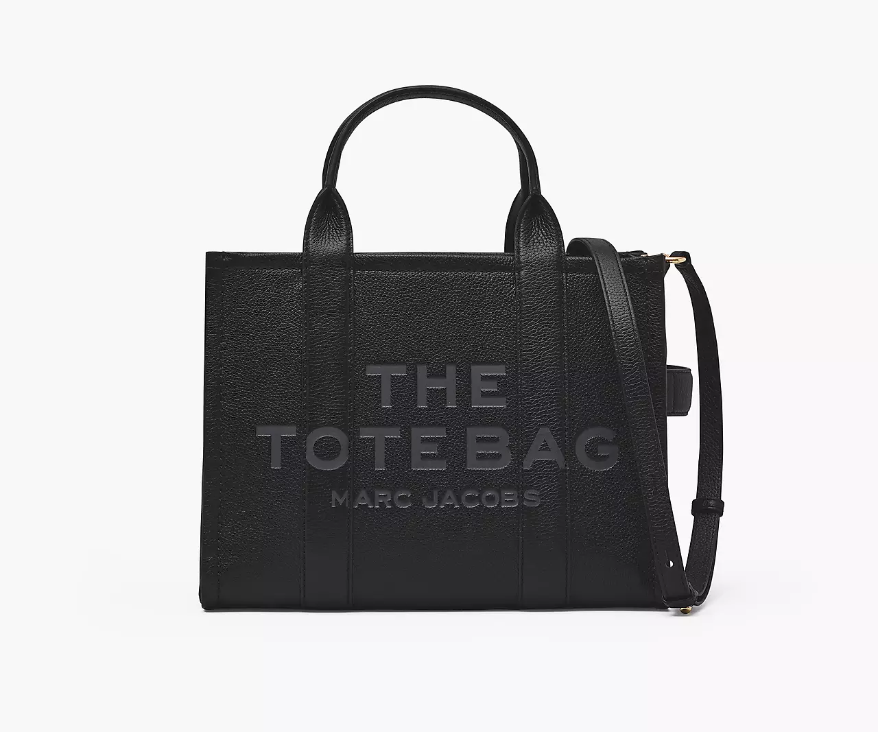 Buy Marc Jacobs The Leather Medium Tote Bag 'Black' | 100% Verified