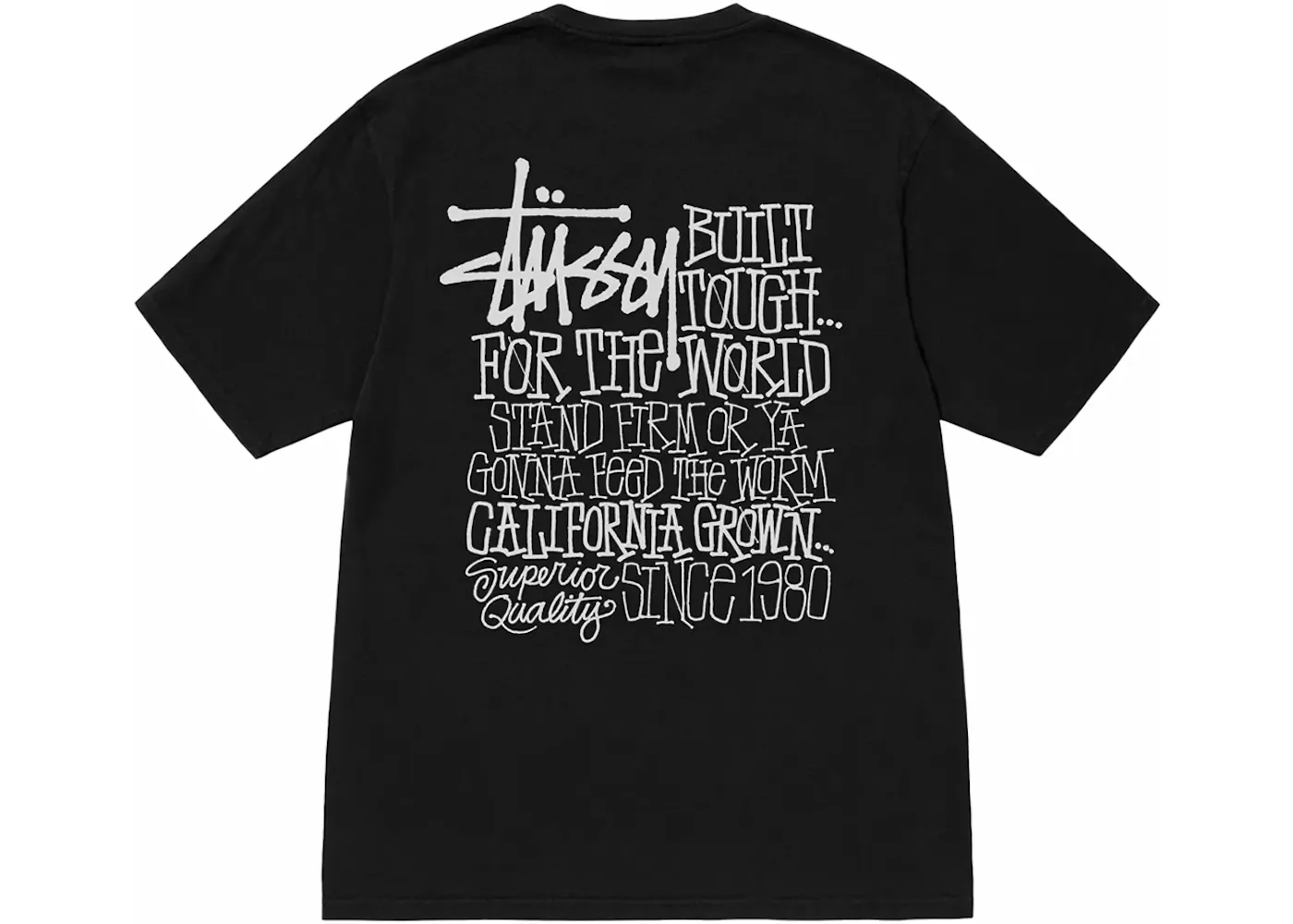 Stussy California Grown Tee Pigment Dyed Black | Hype Fly India