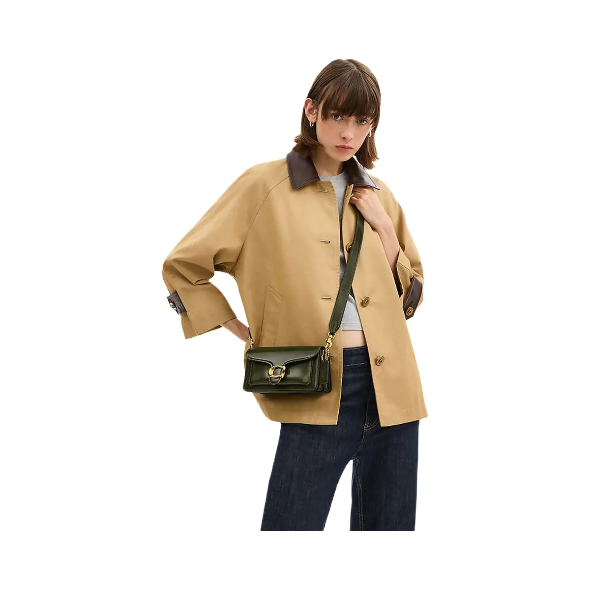 Coach Tabby Shoulder Bag 20 Brass-Olive