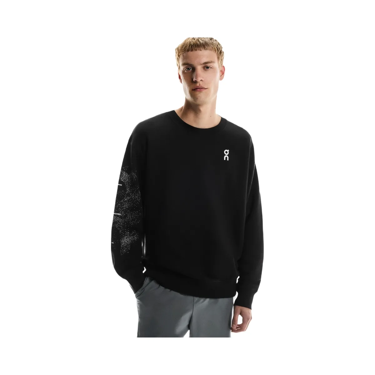 On Club Crew Graphic Black | Olive