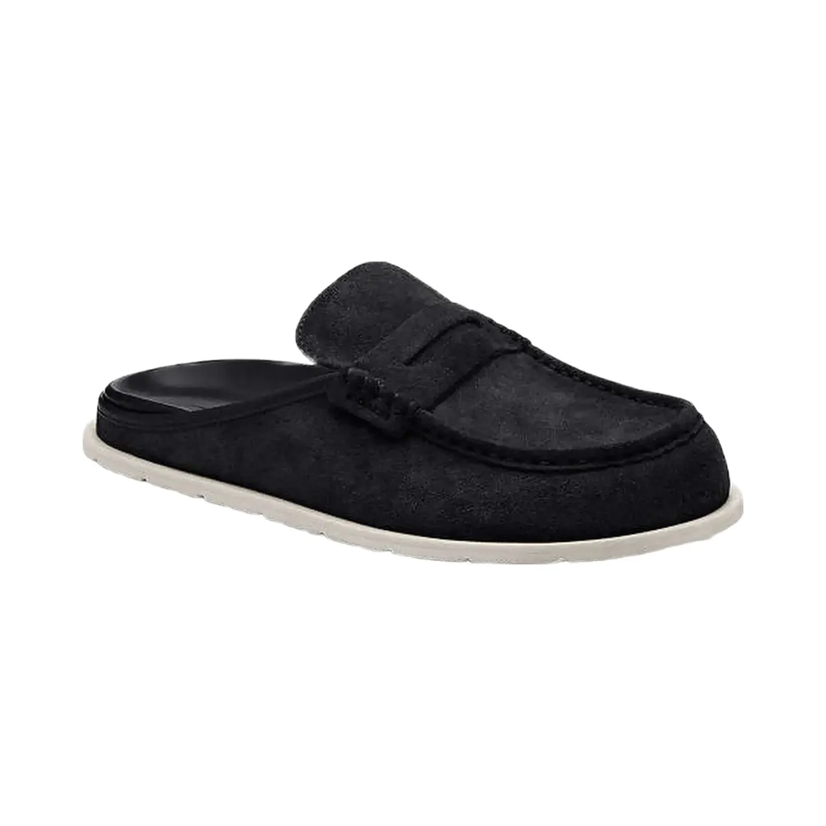 Coach Loafer Mule Suede-Black