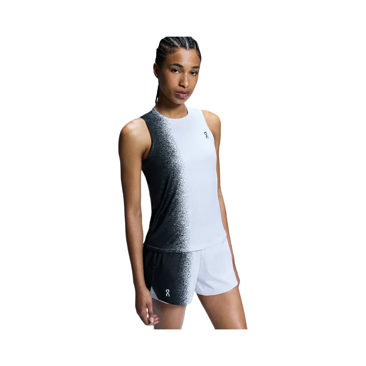 On Court Tank Black | White