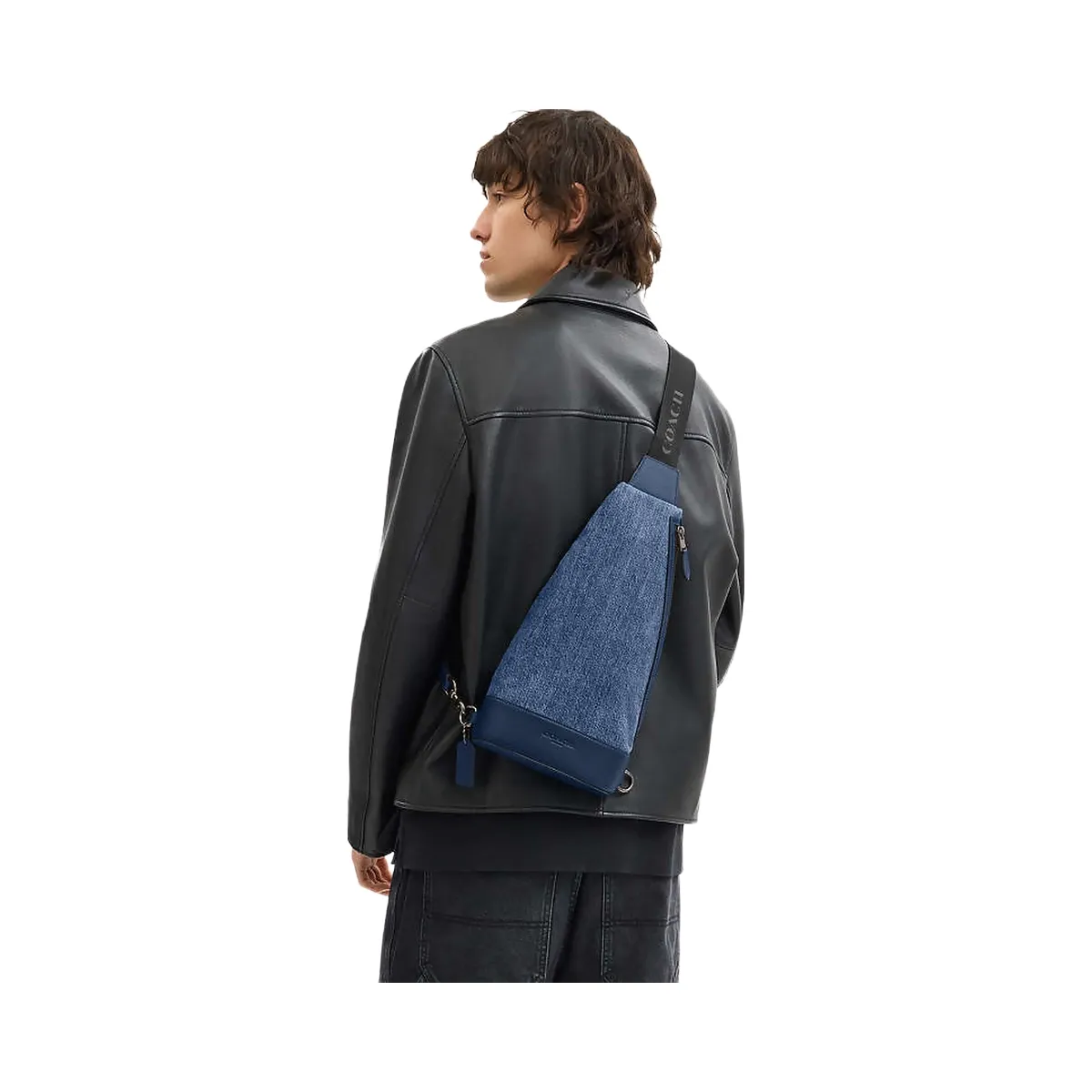 Coach Dominic Sling Pack Denim-Qb-Denim-Deep Blue