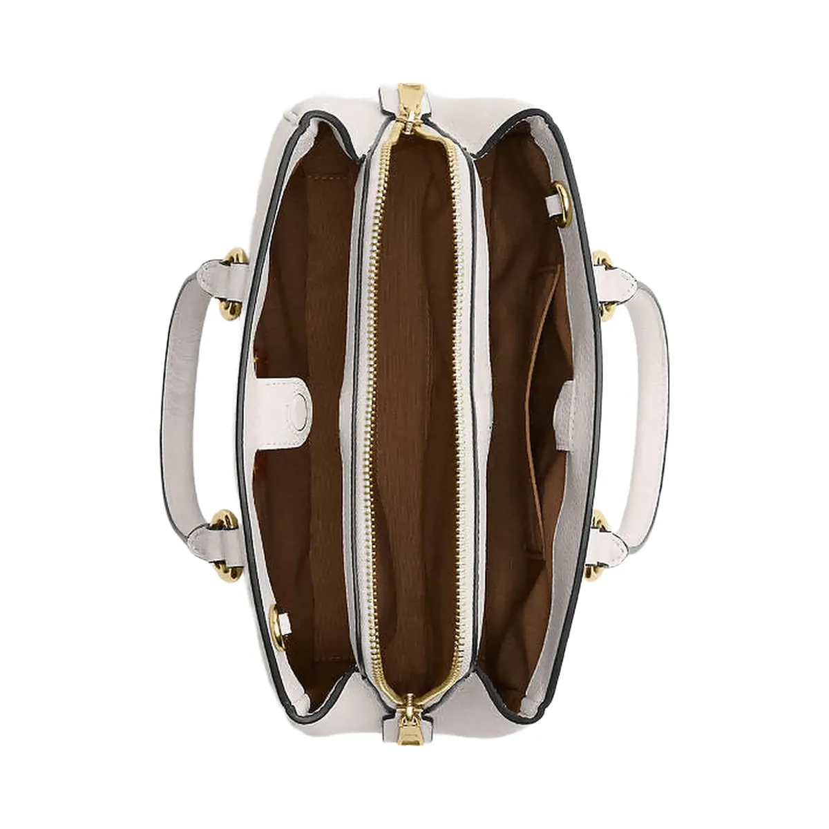 Coach Savannah Small Carryall Bag Pebbled Leather-Gold-Chalk