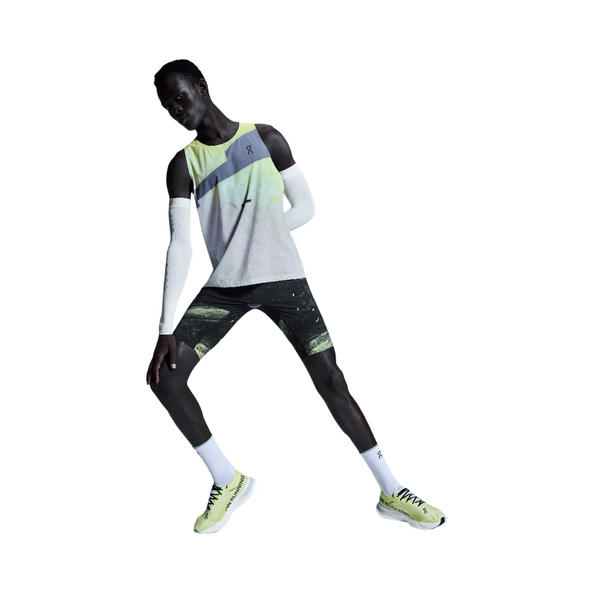 On Race Tights Half Black | Limelight