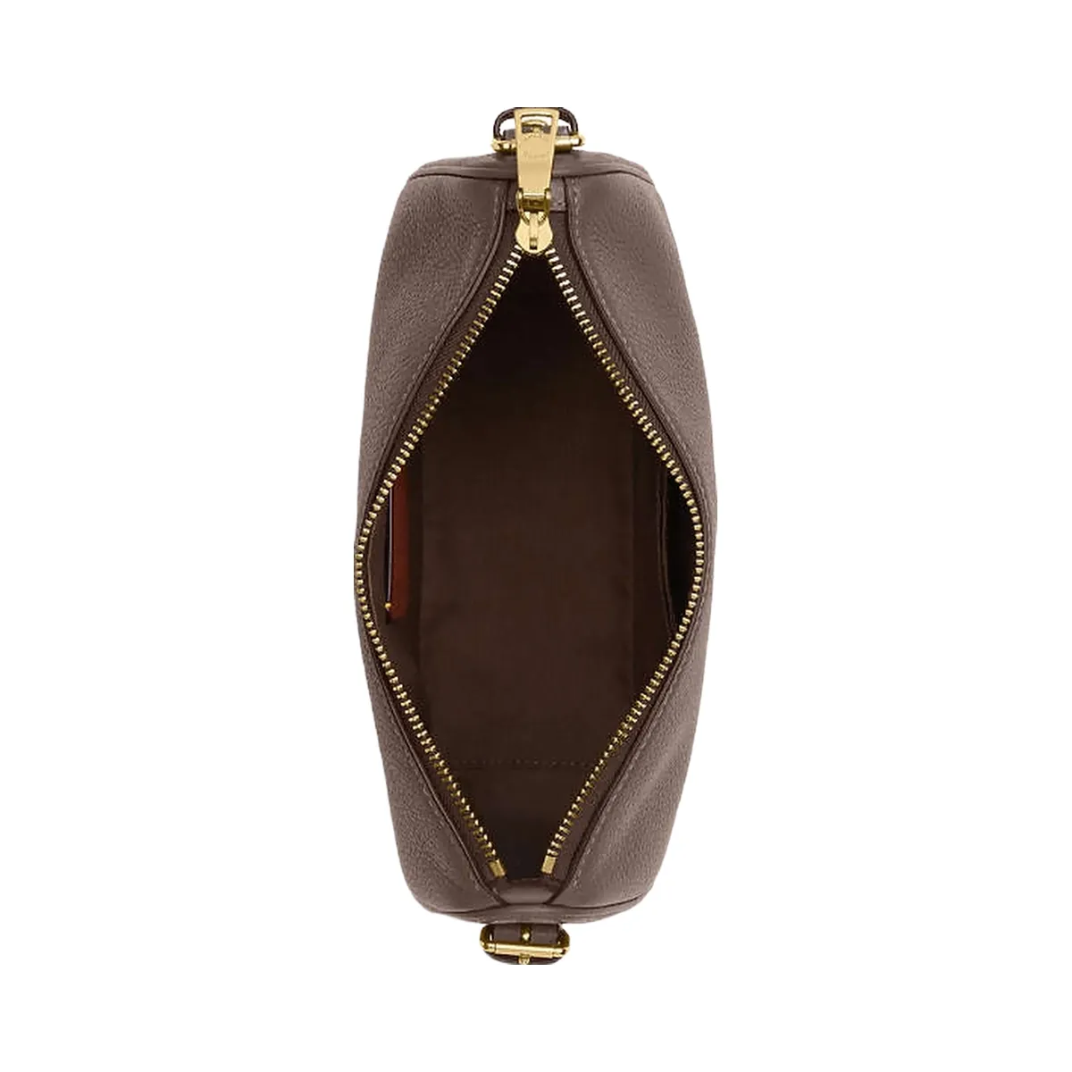 Coach Kailey Shoulder Bag Pebbled Leather-Gold-Dark Stone
