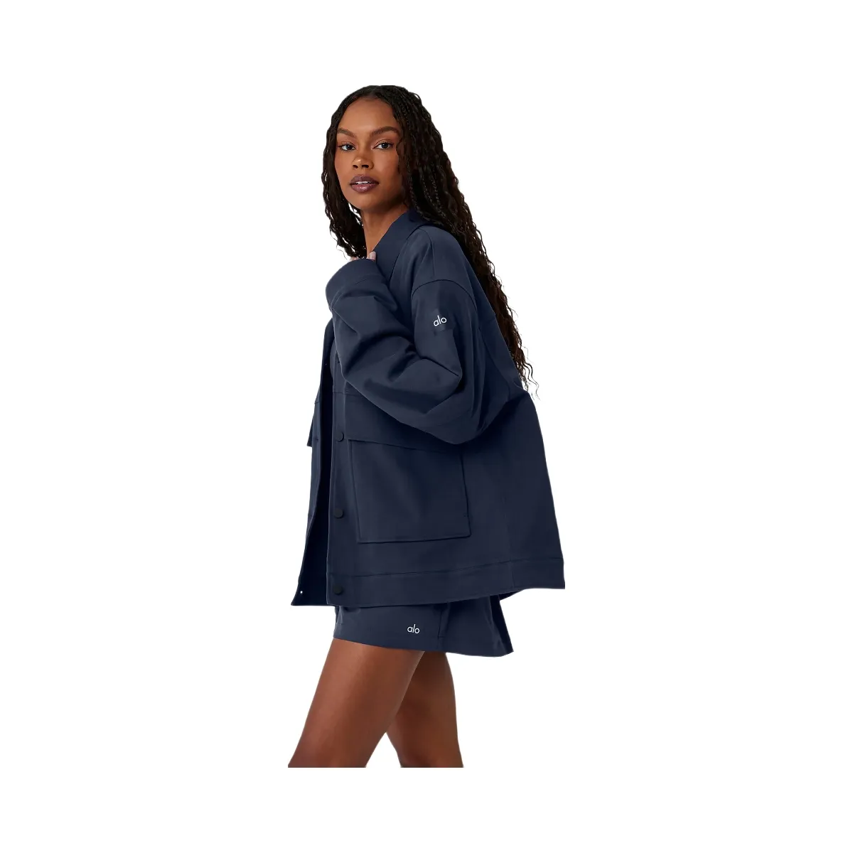 Alo Women's Unisex One Up Jacket - Navy