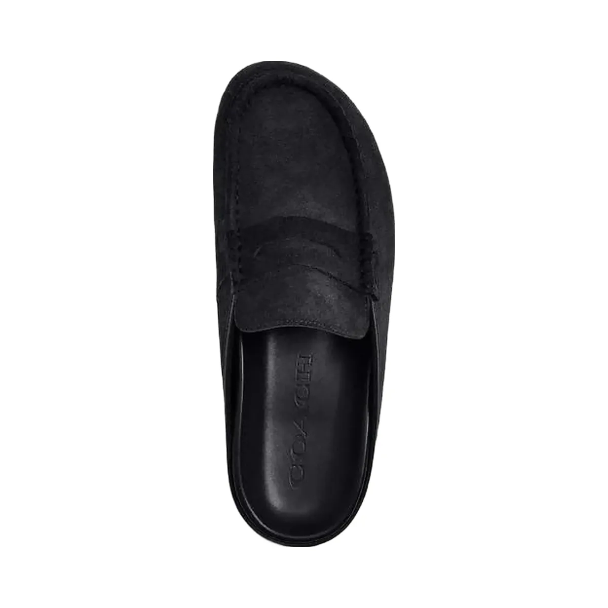 Coach Loafer Mule Suede-Black