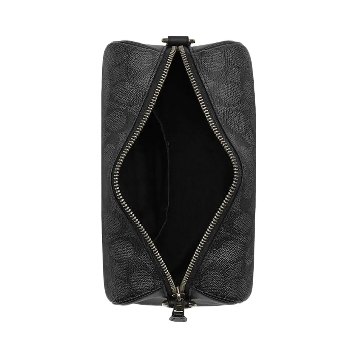 Coach Axel Crossbody Bag In Signature Canvas Signature Canvas-Gunmetal-Charcoal-Black