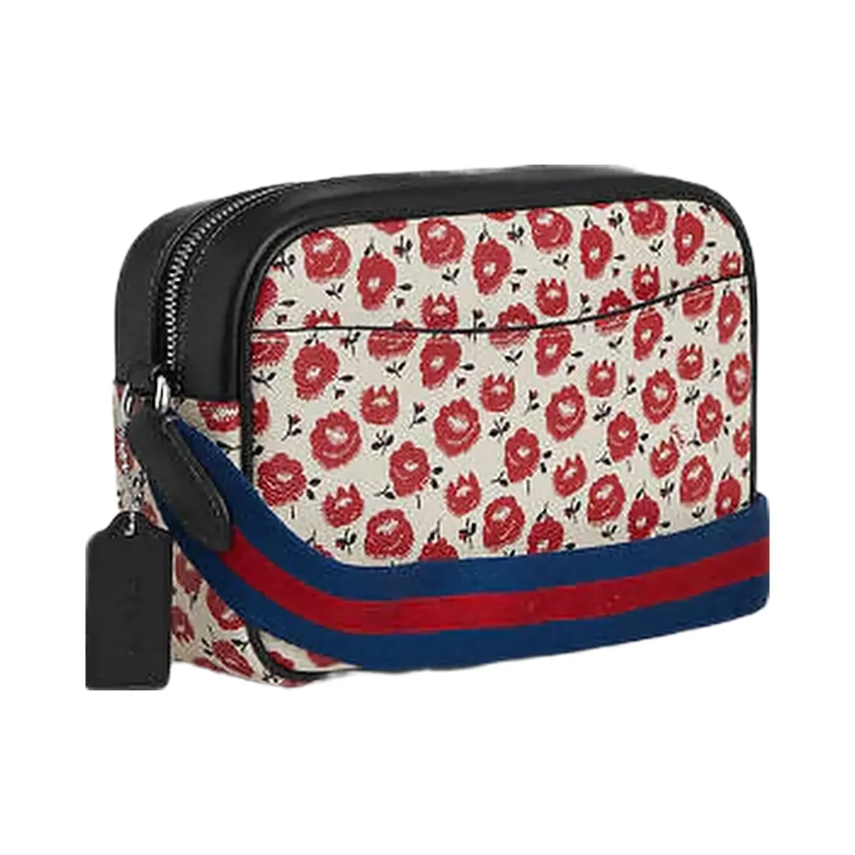 Coach Jamie Camera Bag With Floral Print Silver-Chalk-Black Multi