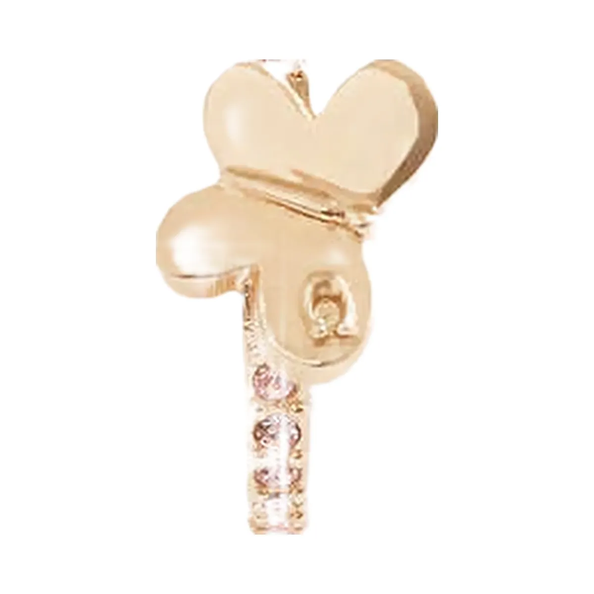 Coach Pavé Butterfly Ear Cuff Gold-Clear