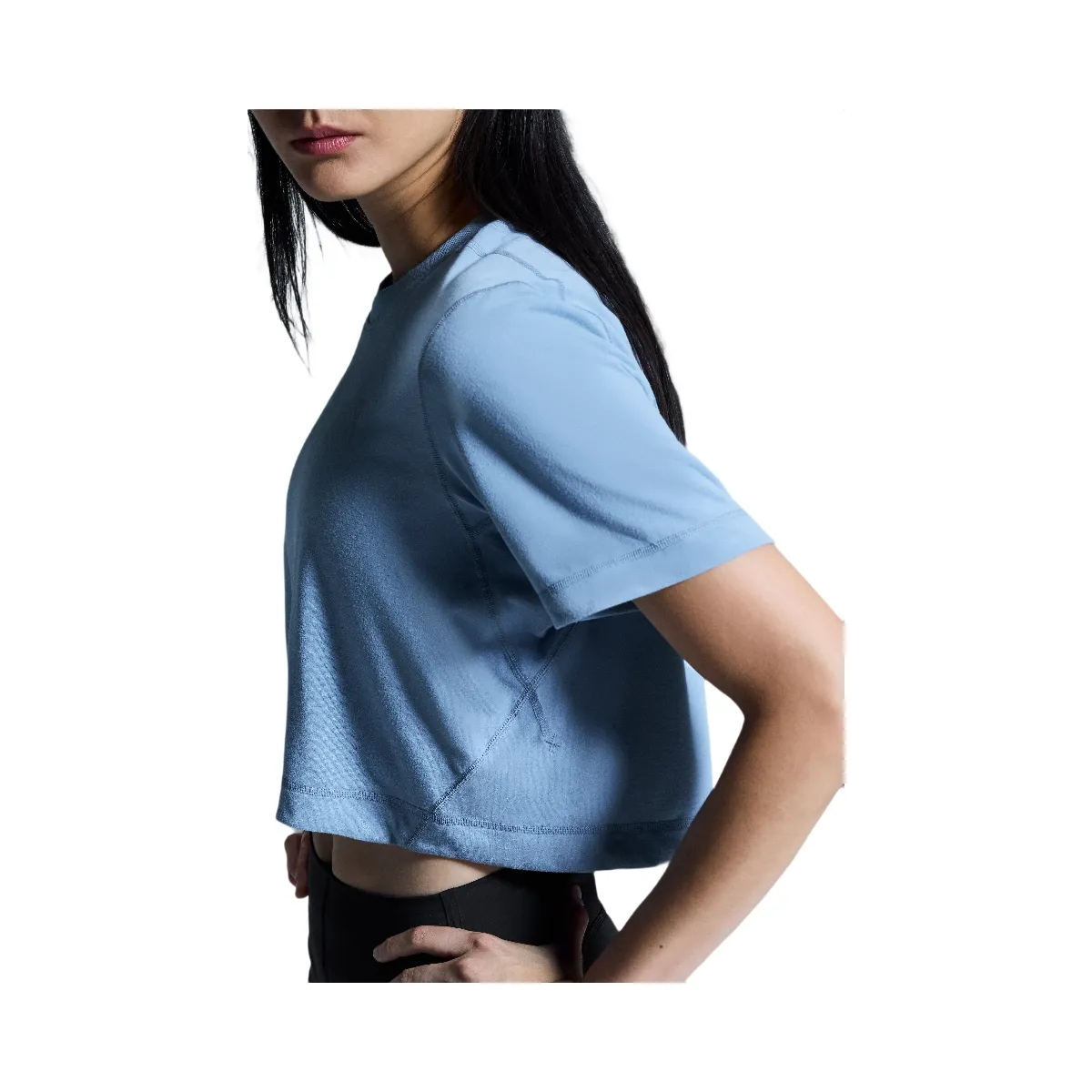 On Train-T Crop Chambray