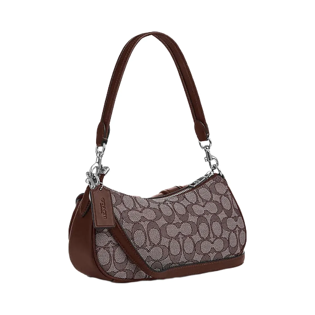 Coach Ashton Bag In Signature Jacquard Signature Jacquard-Silver-Oak-Maple