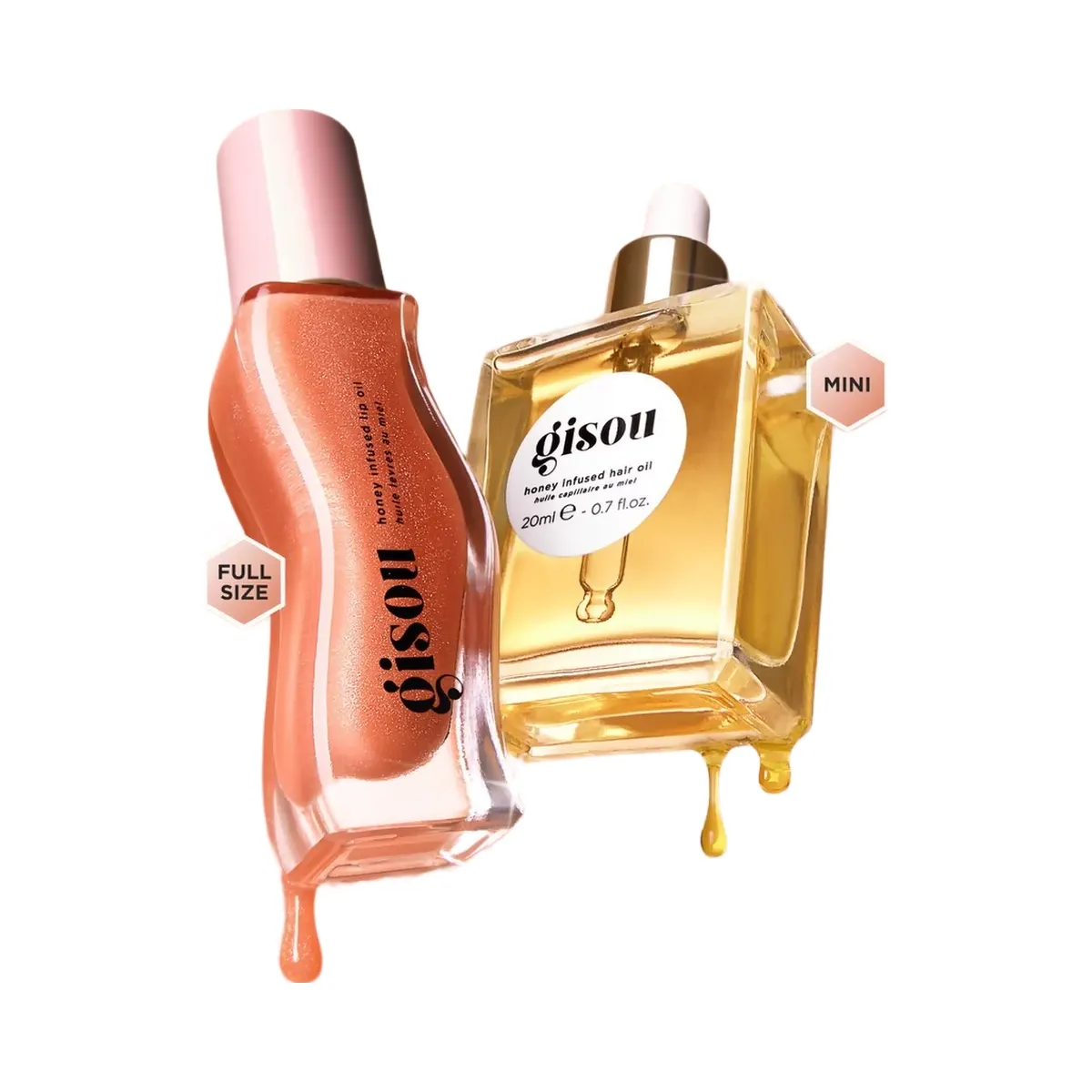Gisou Glossy & Glazed Hair & Lip Oil Gift Set | Hype Fly India