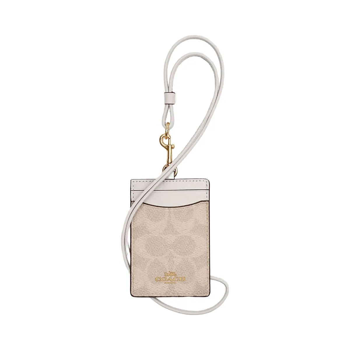 Coach Mini Rowan Crossbody Bag Crossgrain Leather-Gold-Chalk