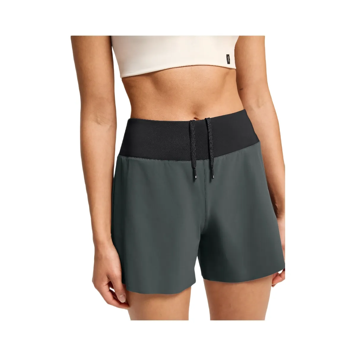 On 5" Running Shorts Lead | Black