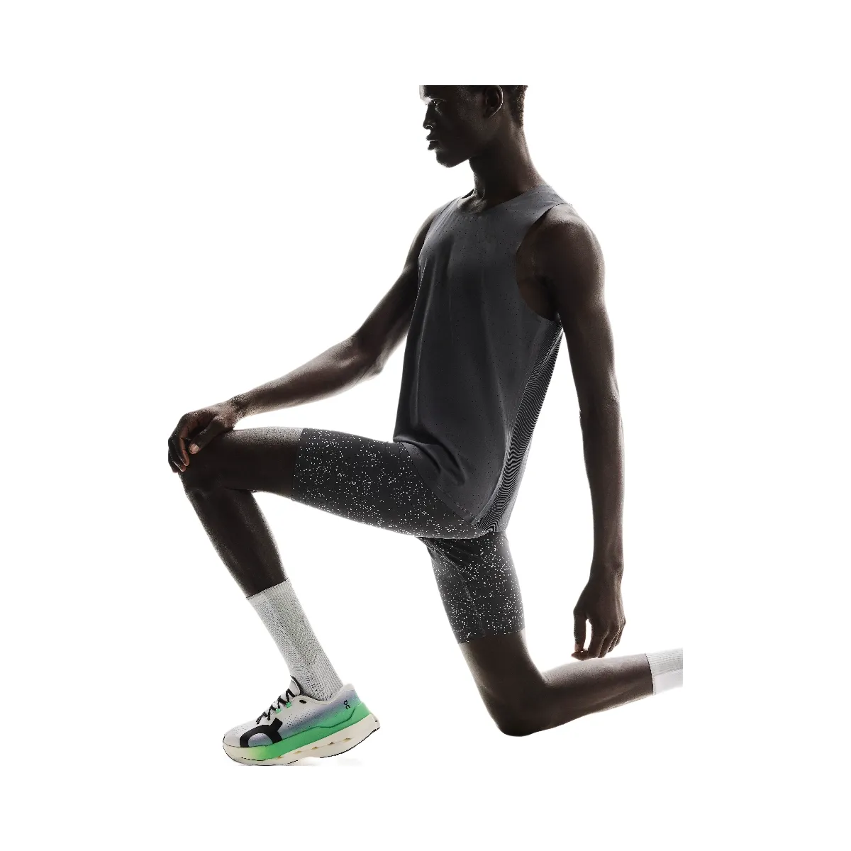 On Race Tights Half Iron | Glacier