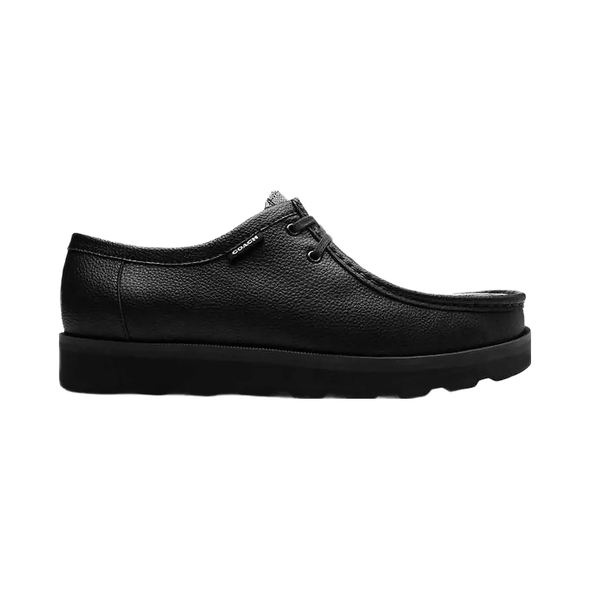 Coach Chukka Shoe With Signature Canvas Charcoal-Black