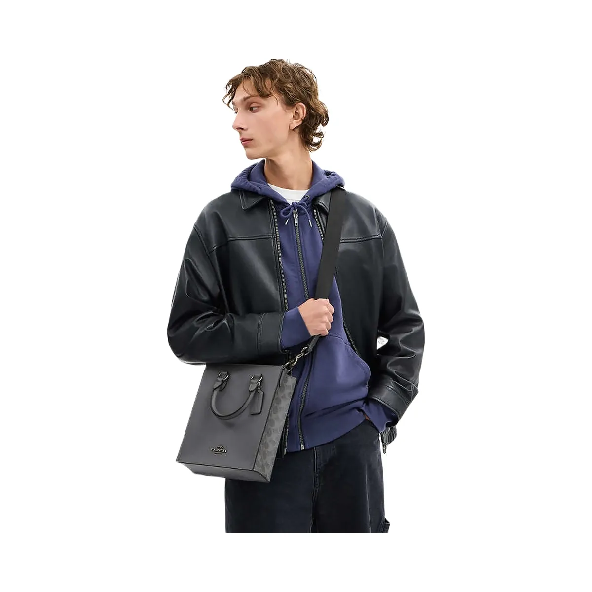 Coach Dylan Tote Bag In Signature Canvas Signature Canvas-Qb-Grey-Charcoal