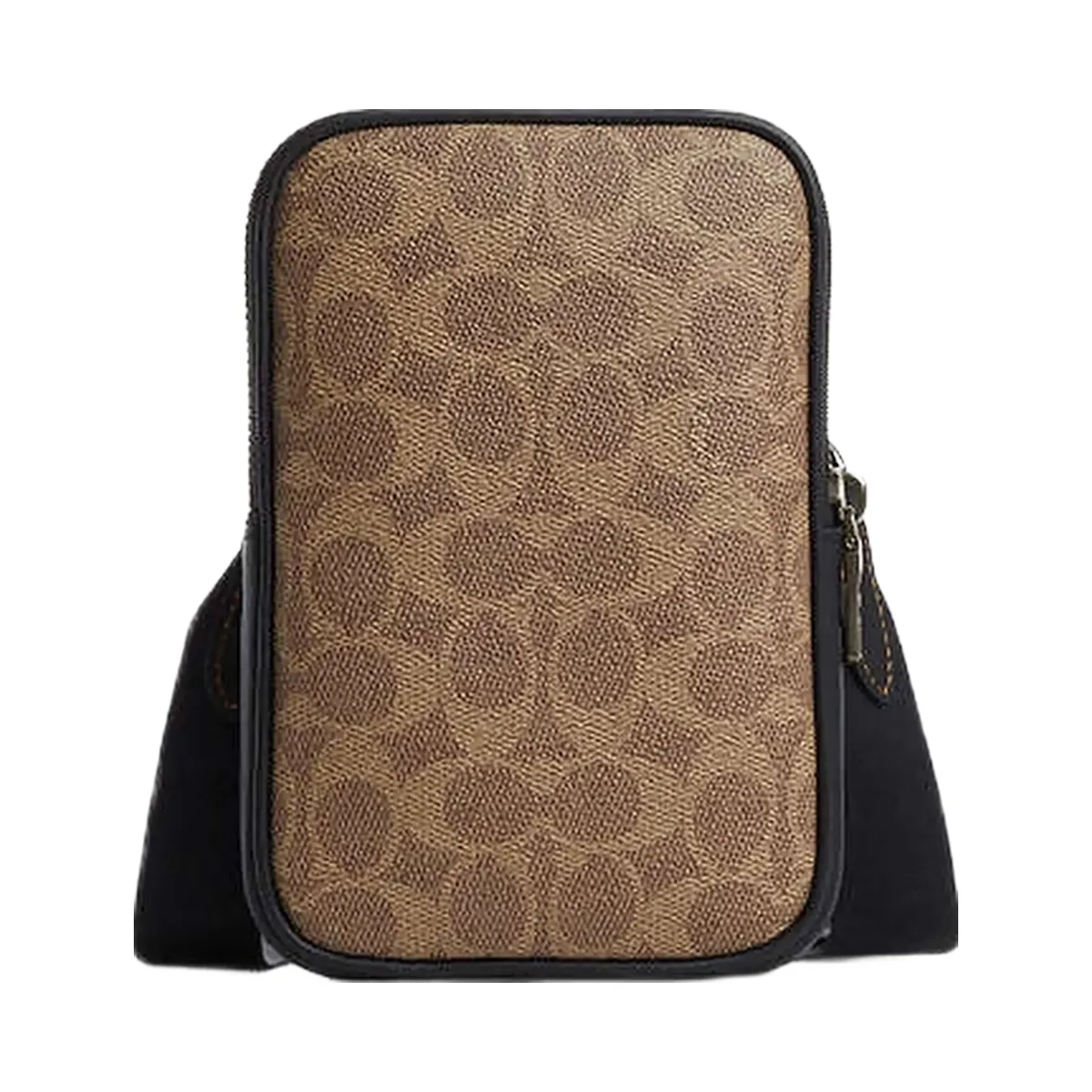 Coach Aden Crossbody Bag In Signature Canvas Signature Canvas-Qb-Tan-Black