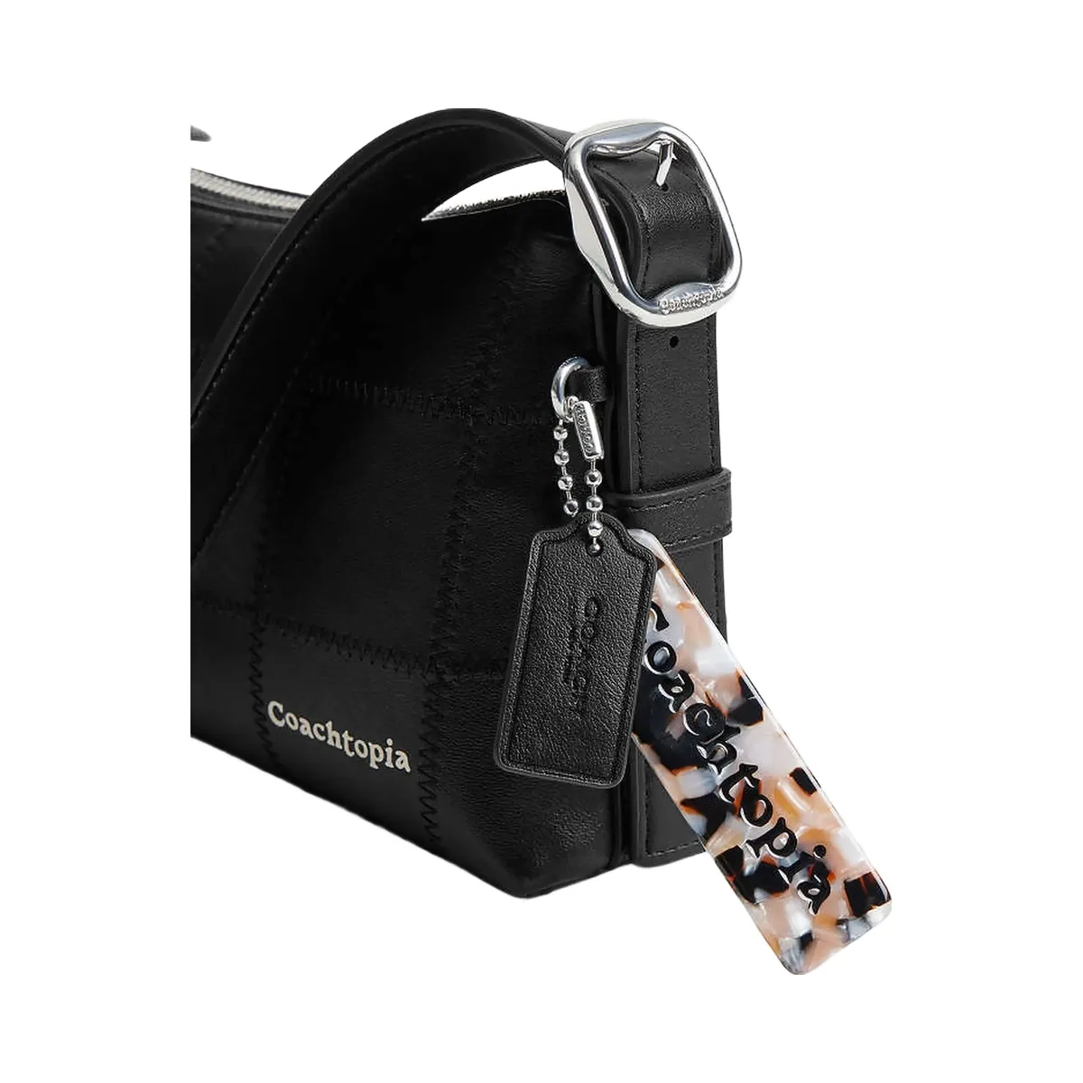 Coach Maggie Tote Bag Silver-Black