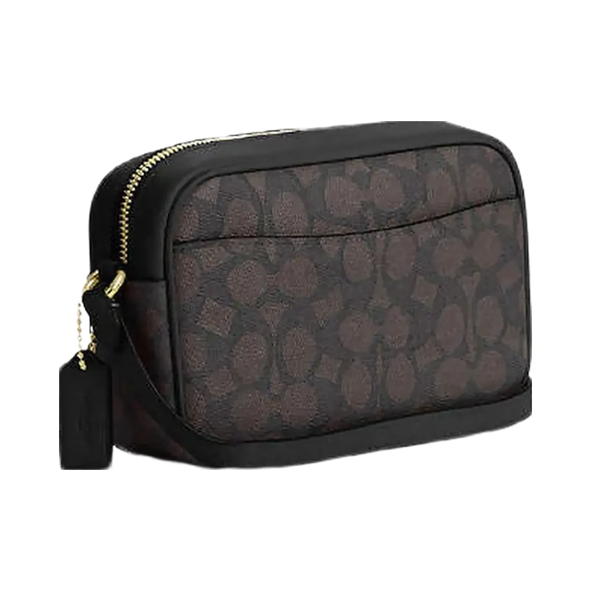Coach Mini Jamie Camera Bag In Signature Canvas Signature Canvas-Gold-Walnut-Black