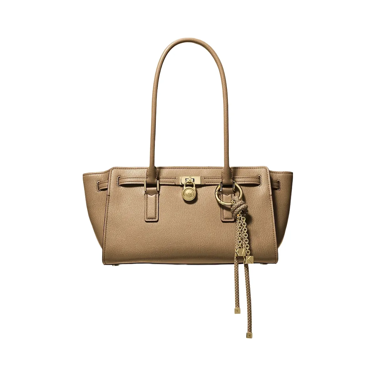 Michael Kors Hamilton Moderne Small Leather Satchel Husk