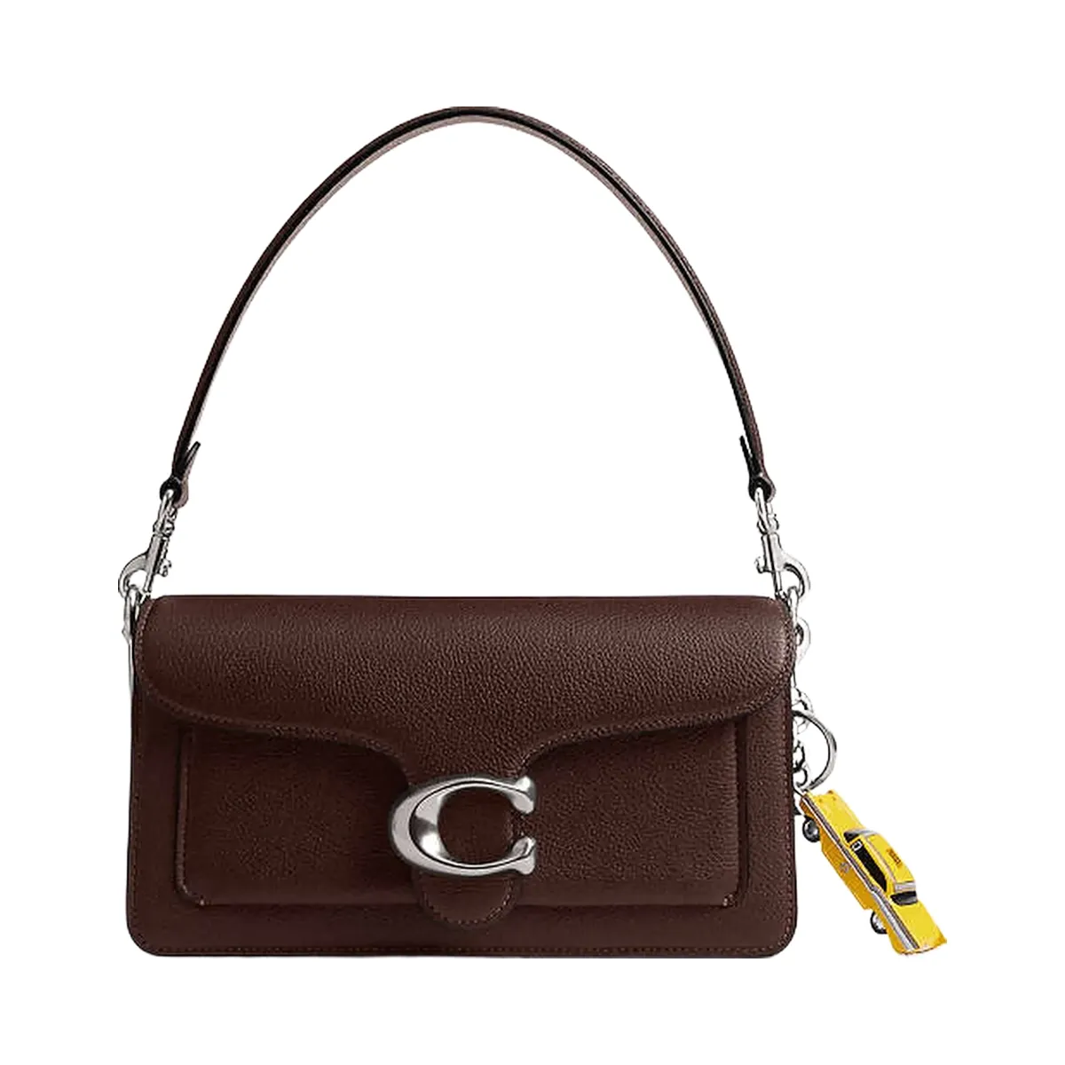 Coach Small Taxi Bag Charm Silver-Multi