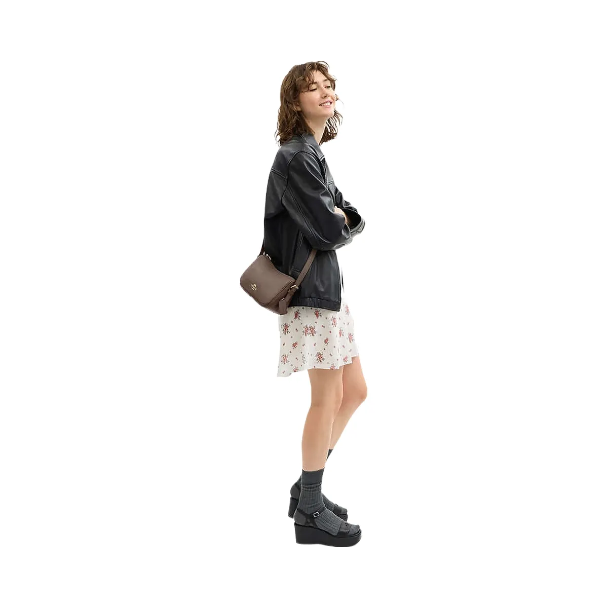 Coach Kailey Shoulder Bag Pebbled Leather-Gold-Dark Stone