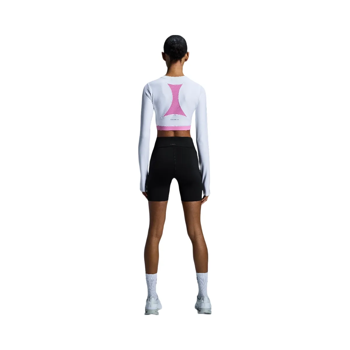 On Train Long Sleeve Crop White