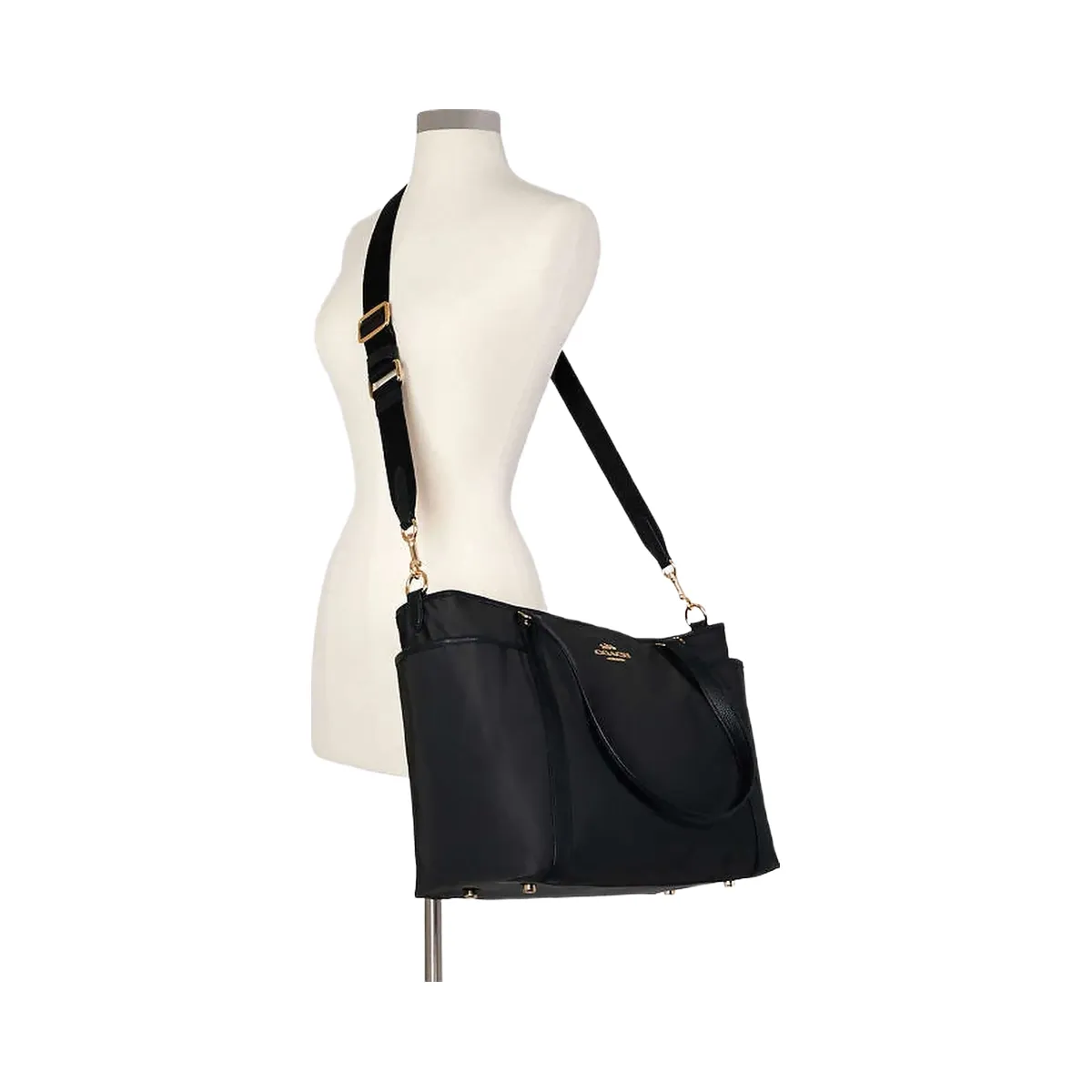 Coach Baby Bag Non Leather-Gold-Black