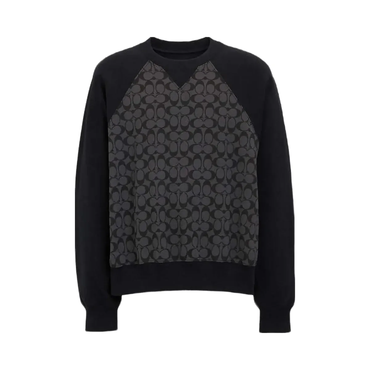 Coach Signature Crewneck Sweatshirt Charcoal Signature