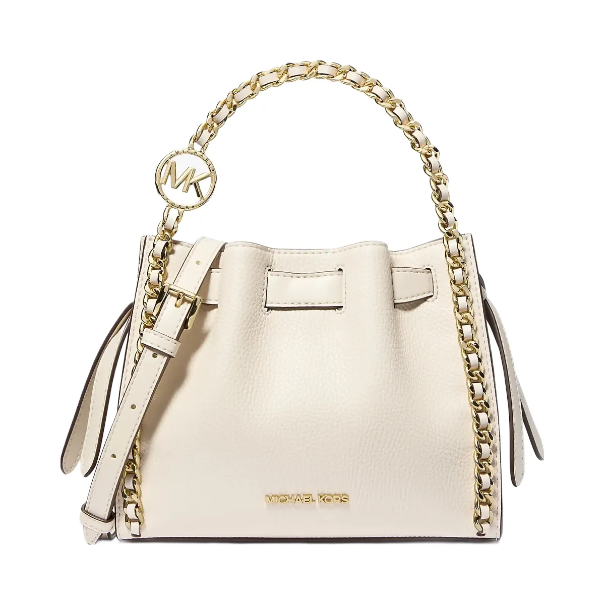 Michael Kors Mina Small Chain Crossbody Bag Lt Cream