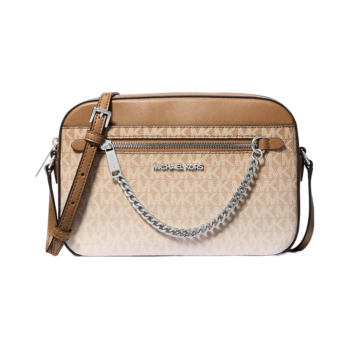 Michael Kors Jet Set Large Ombre Signature Logo Crossbody Body Husk
