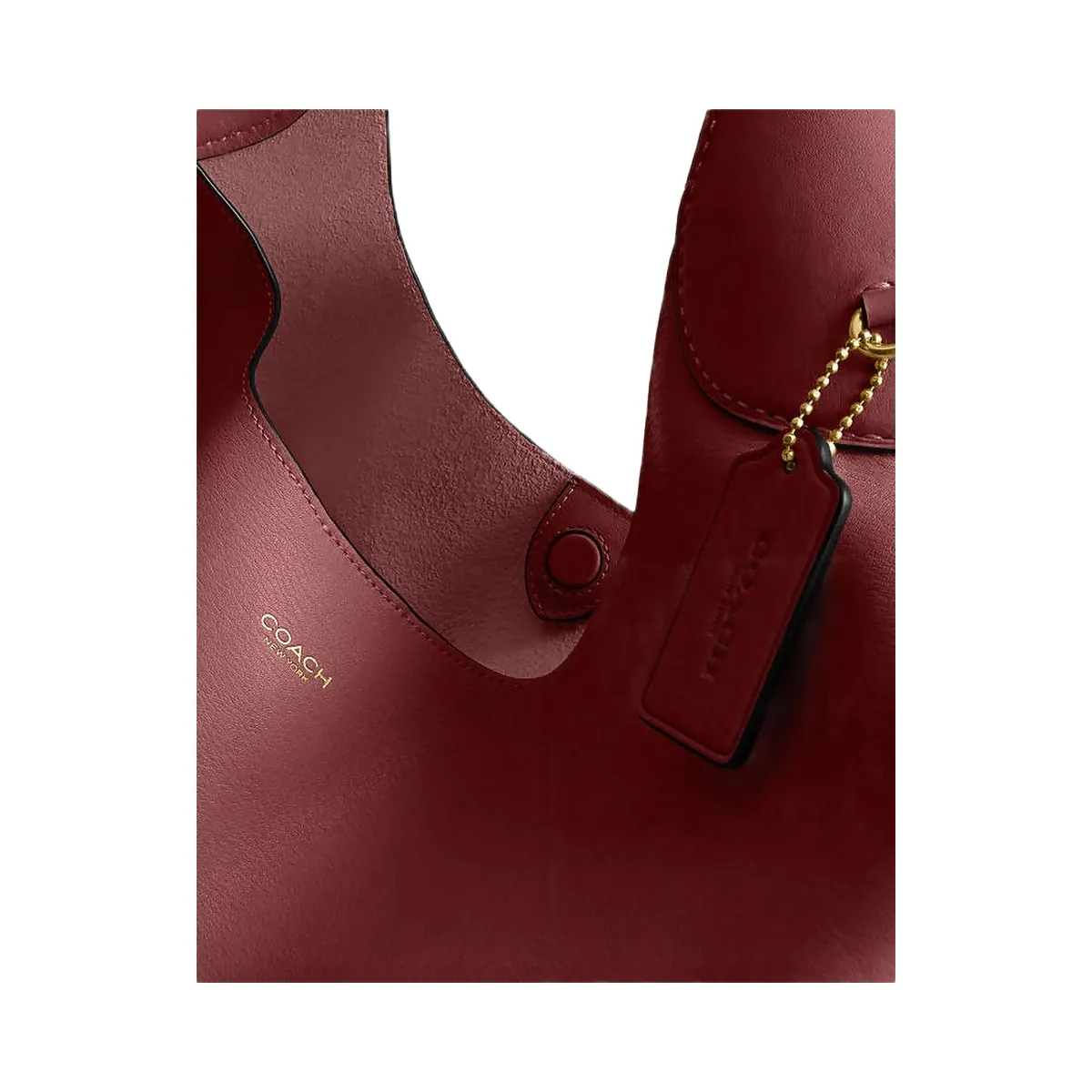 Coach Brooklyn Shoulder Bag 39 Smooth Leather-Brass-Dark Ruby