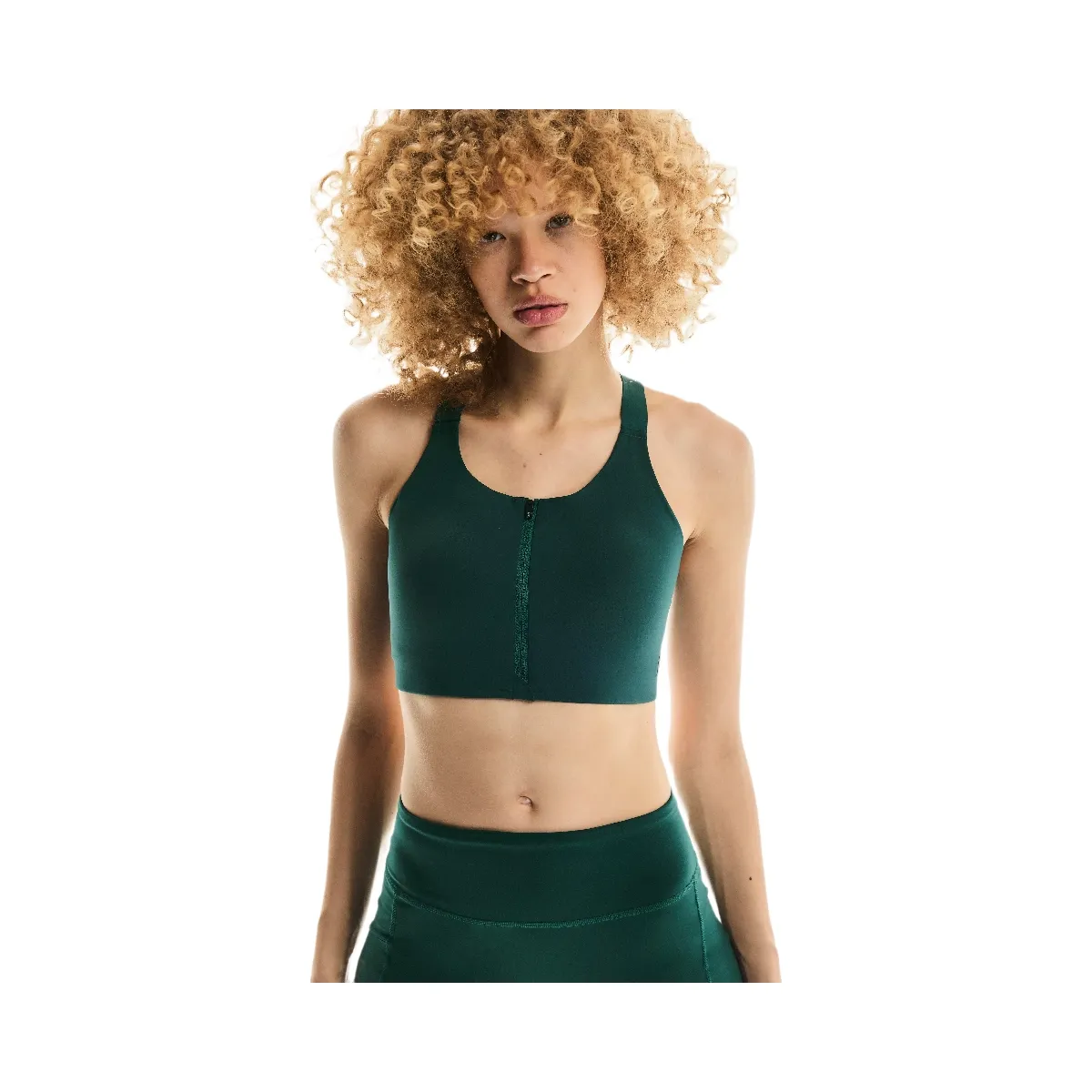 On Endurance Bra Zip Spirulina